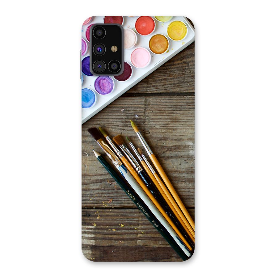 Color Palette and Brush Back Case for Galaxy M31s