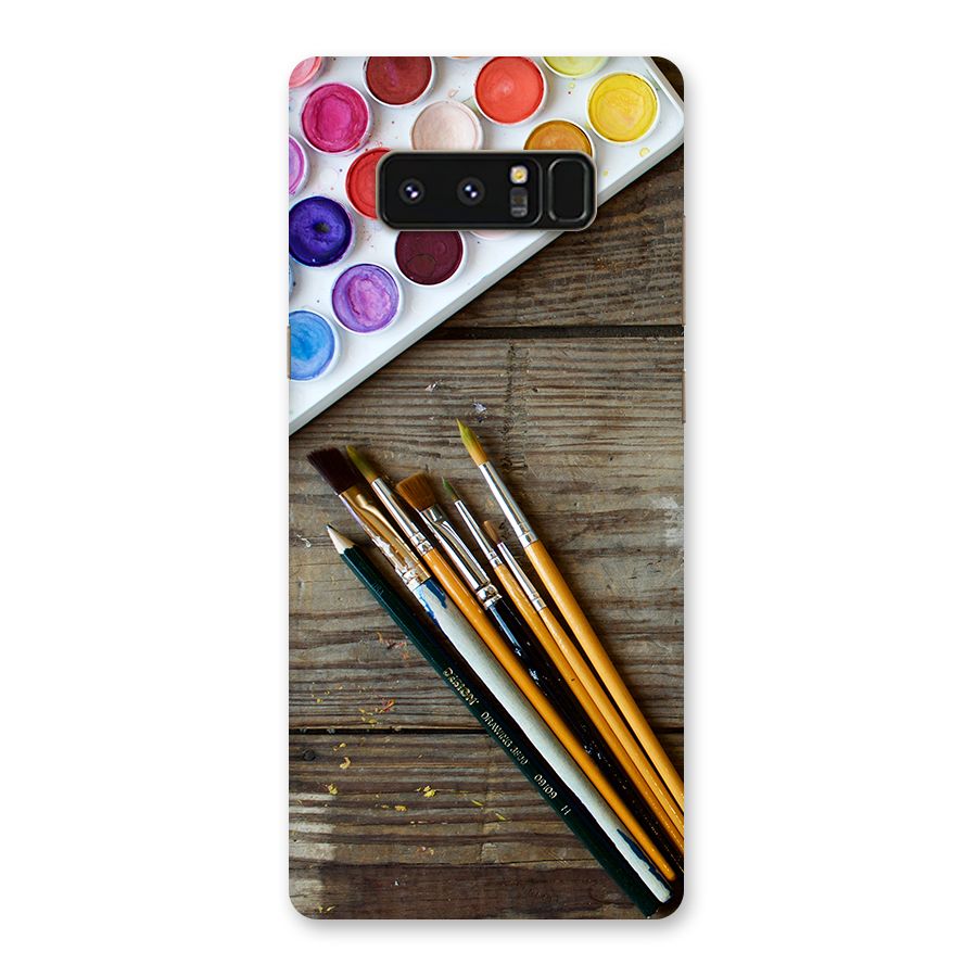 Color Palette and Brush Back Case for Galaxy Note 8