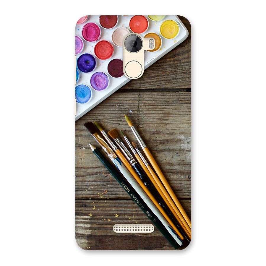 Color Palette and Brush Back Case for Gionee A1 LIte