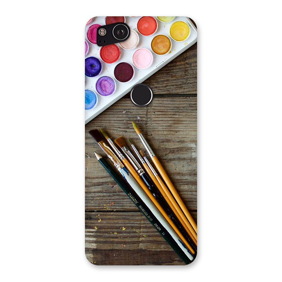 Color Palette and Brush Back Case for Google Pixel 2