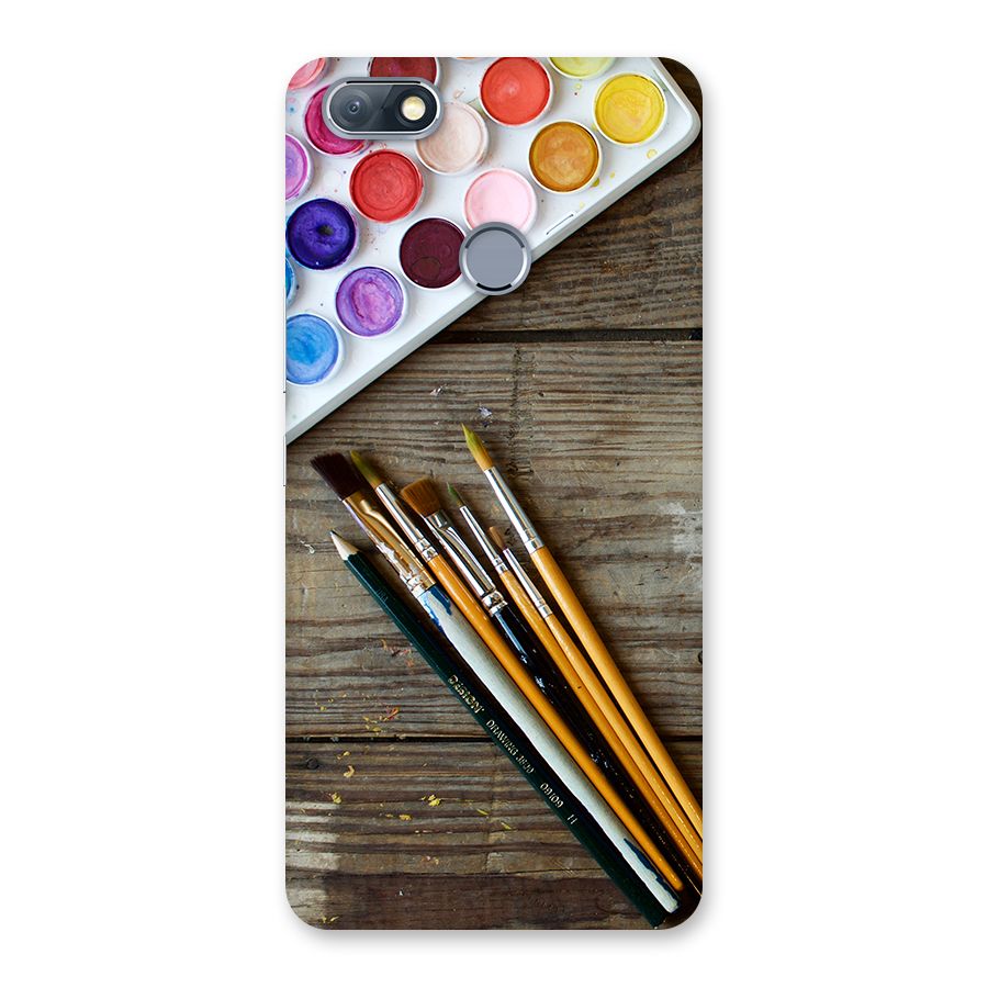 Color Palette and Brush Back Case for Infinix Note 5