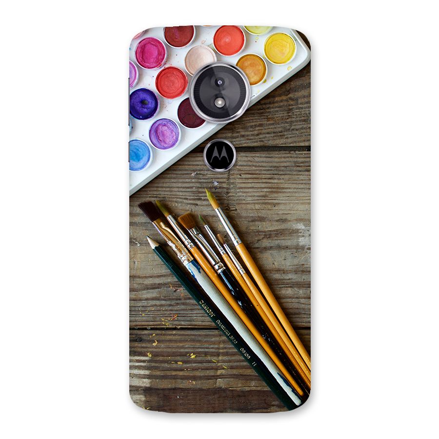 Color Palette and Brush Back Case for Moto E5