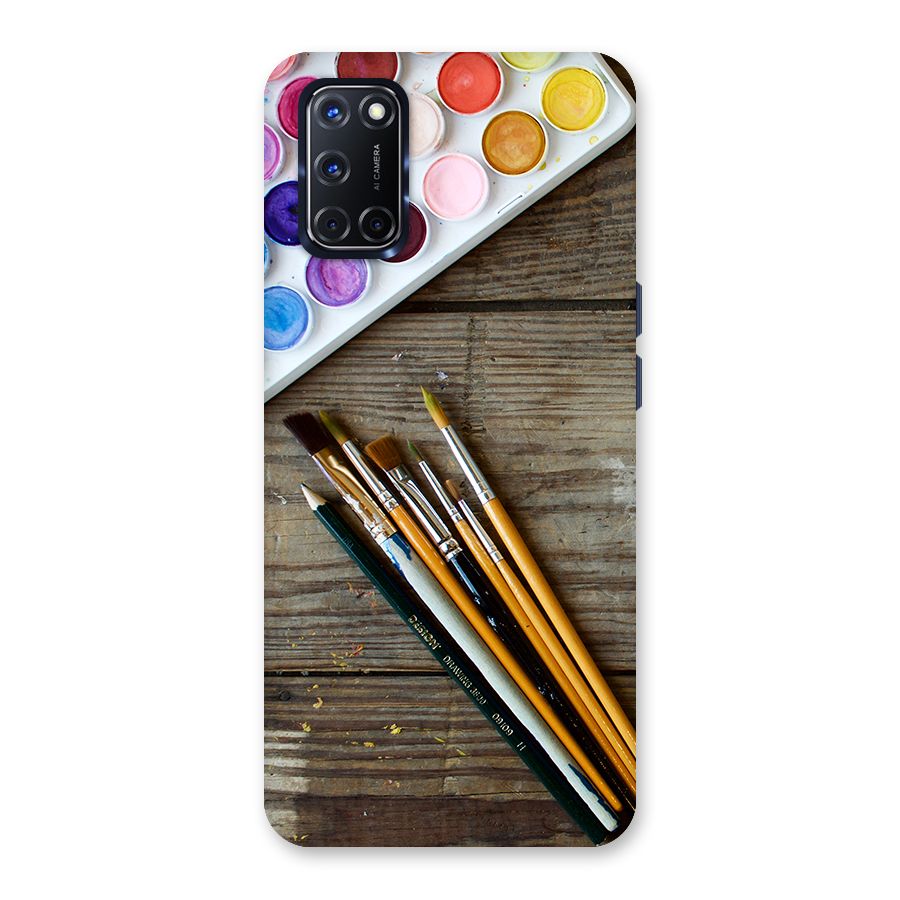 Color Palette and Brush Back Case for Oppo A52