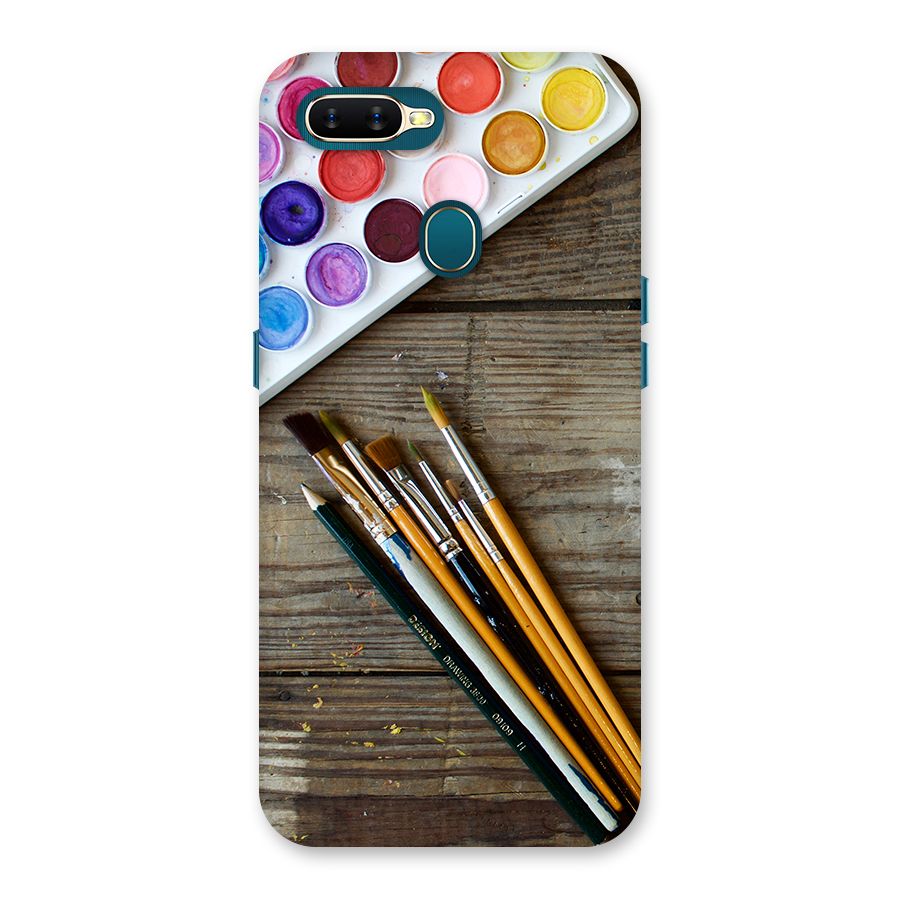 Color Palette and Brush Back Case for Oppo A7