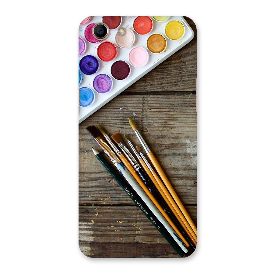 Color Palette and Brush Back Case for Oppo A83 (2018)