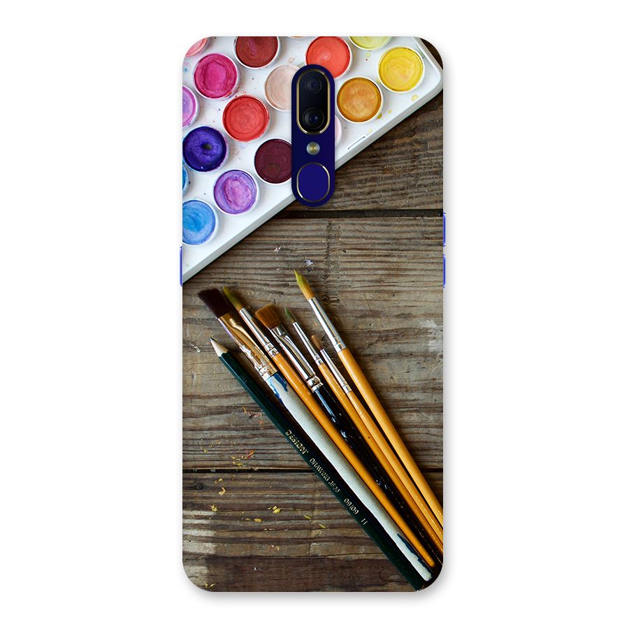 Color Palette and Brush Back Case for Oppo A9