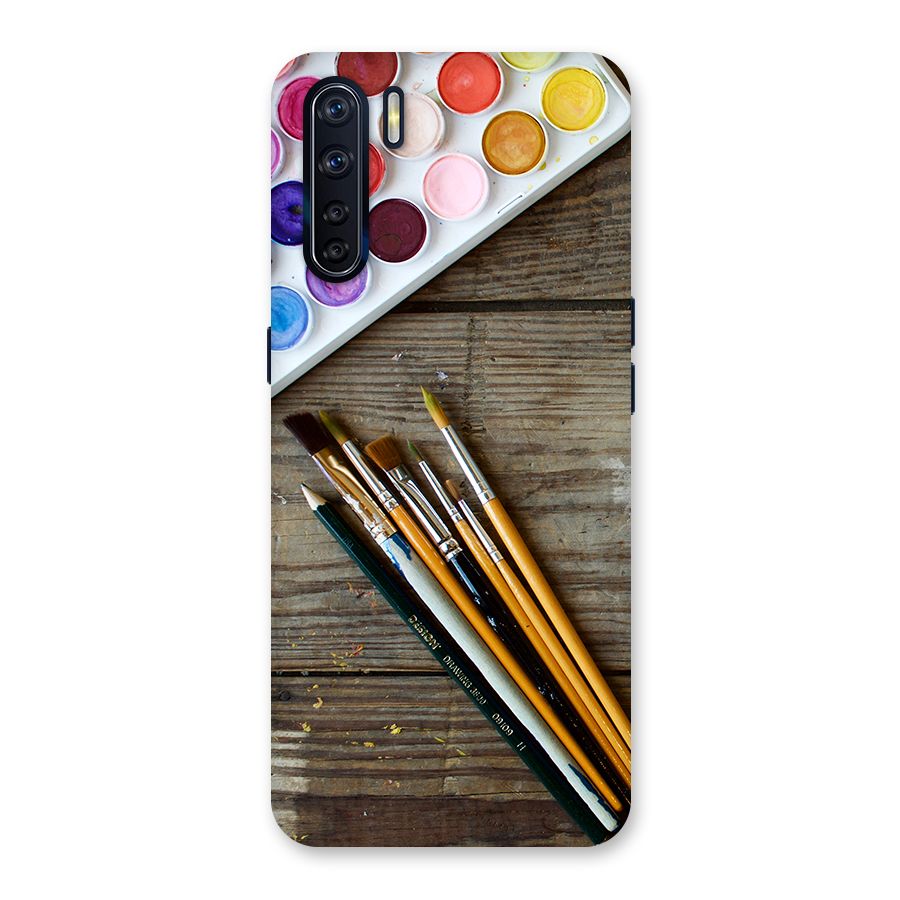 Color Palette and Brush Back Case for Oppo F15