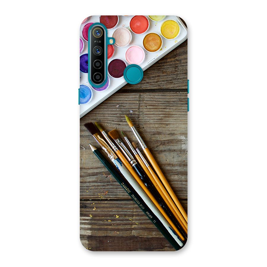 Color Palette and Brush Back Case for Realme 5i