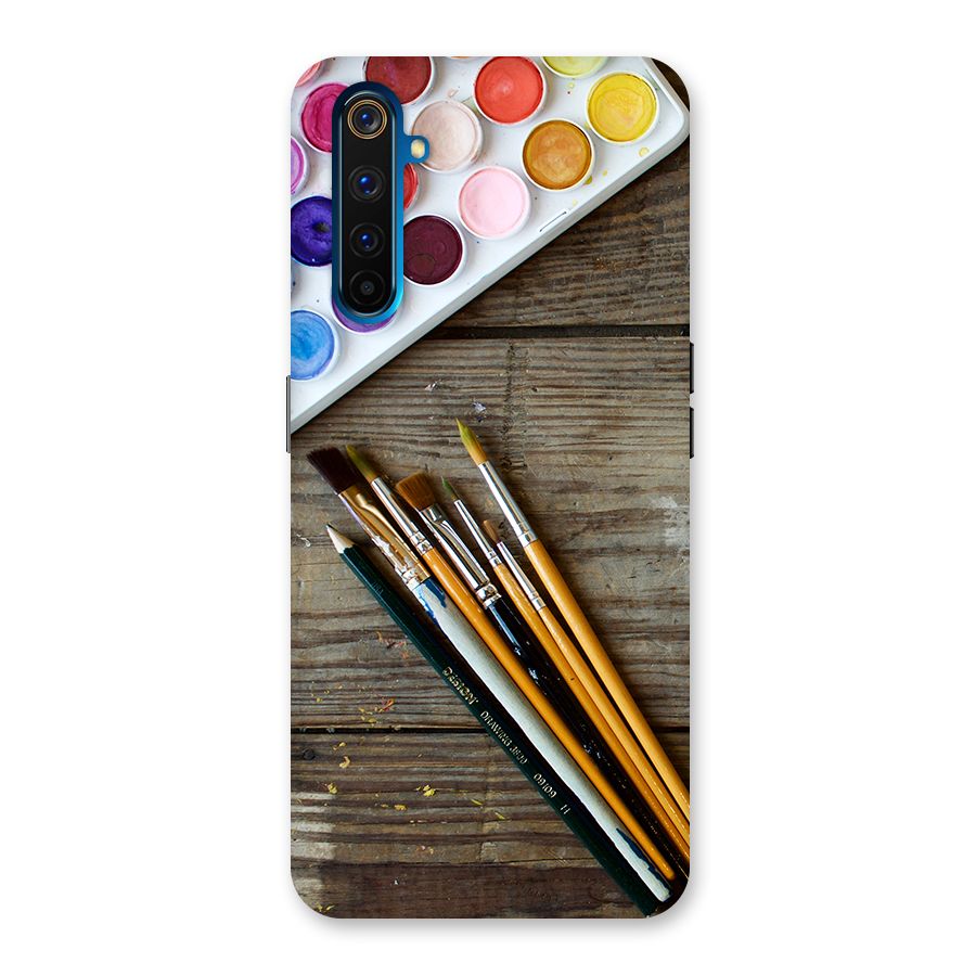 Color Palette and Brush Back Case for Realme 6 Pro