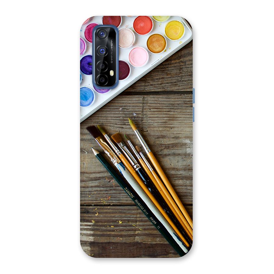 Color Palette and Brush Back Case for Realme 7