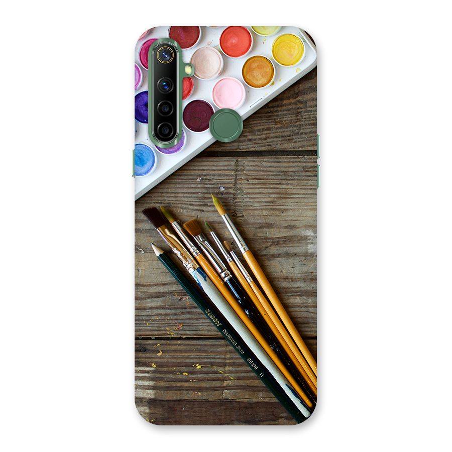 Color Palette and Brush Back Case for Realme Narzo 10