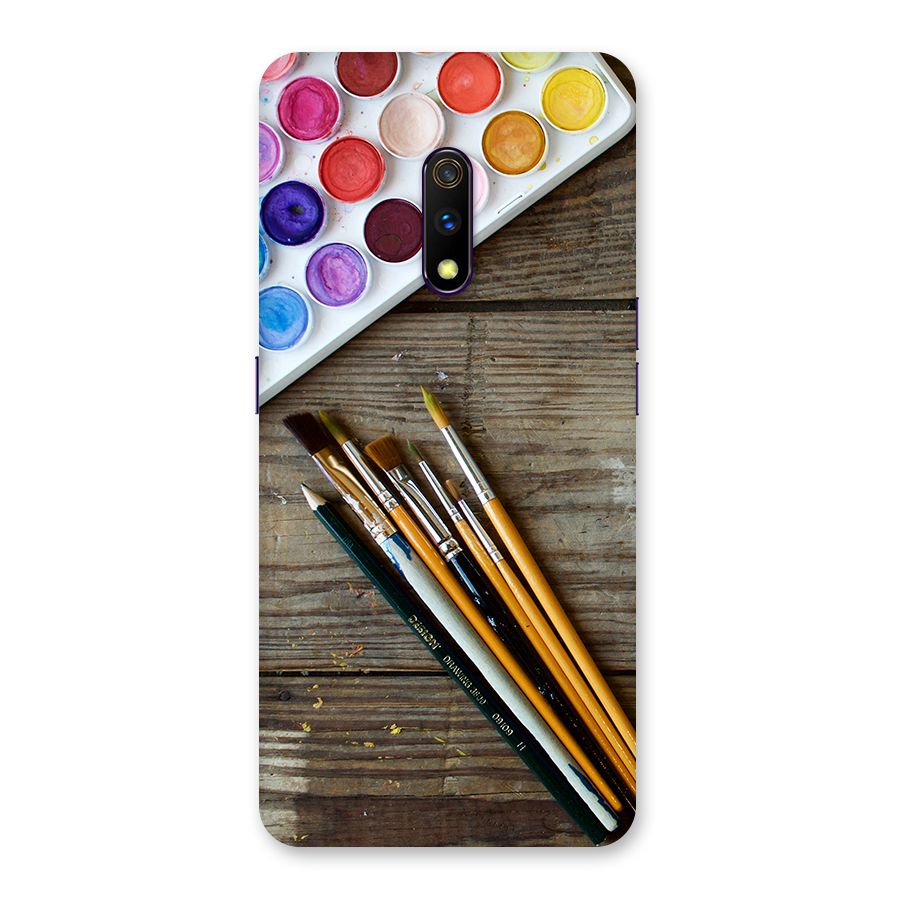 Color Palette and Brush Back Case for Realme X