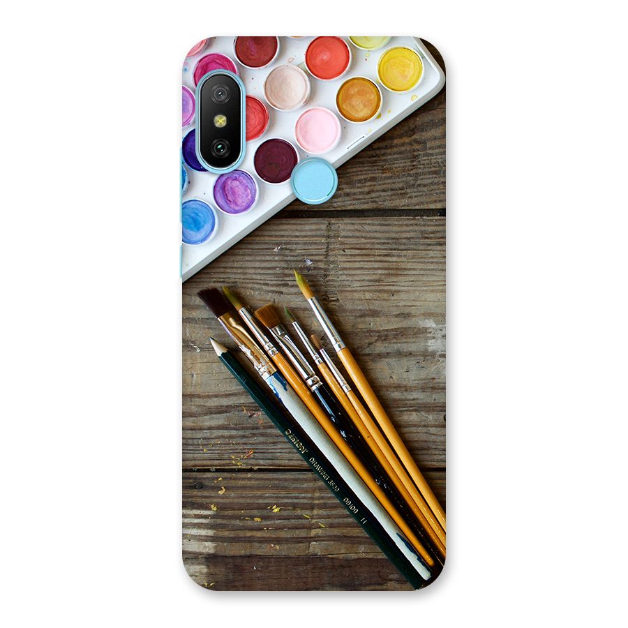 Color Palette and Brush Back Case for Redmi 6 Pro