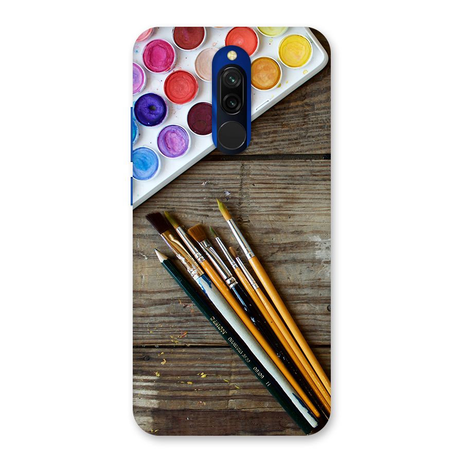 Color Palette and Brush Back Case for Redmi 8