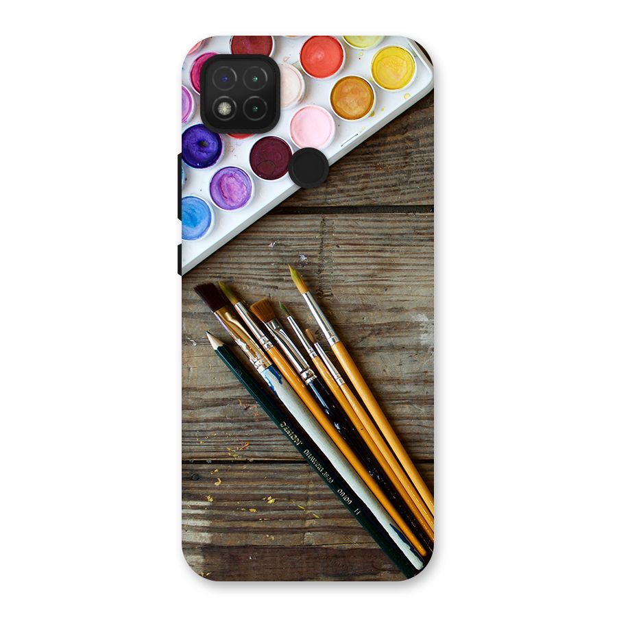 Color Palette and Brush Back Case for Redmi 9C