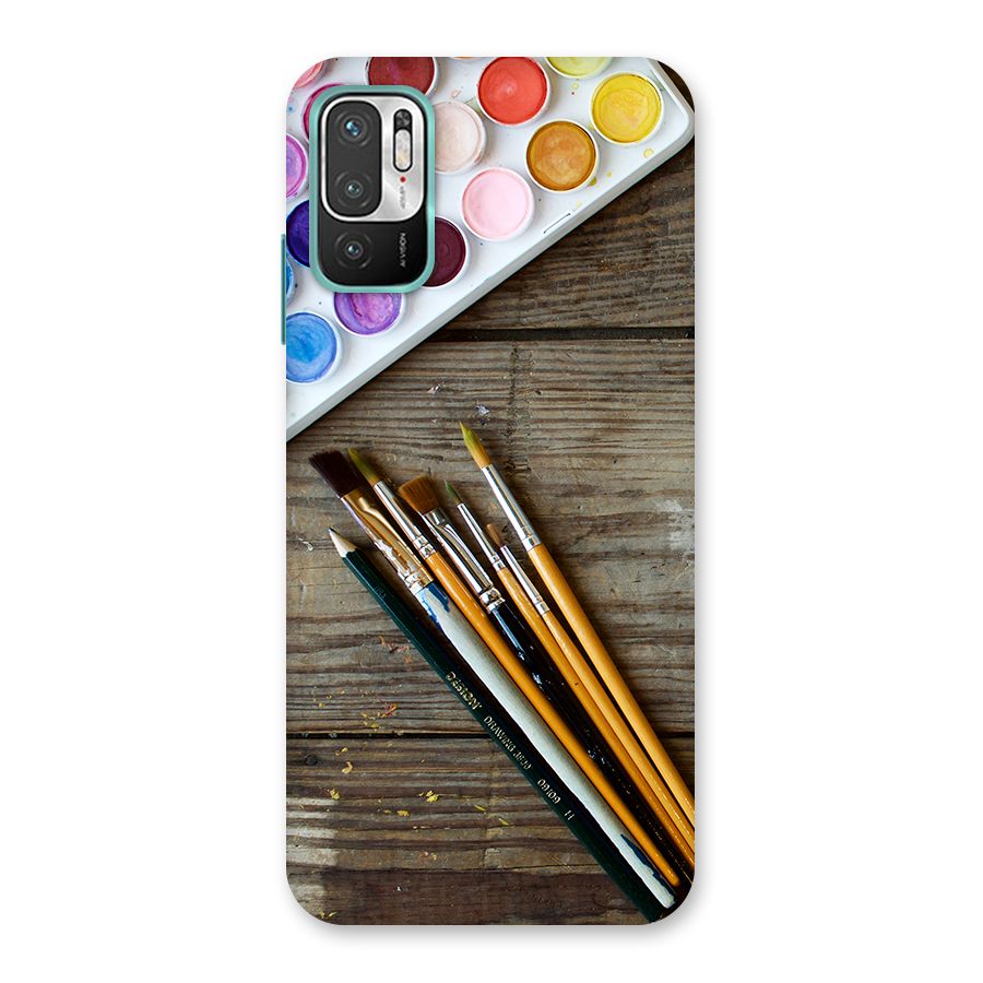 Color Palette and Brush Back Case for Redmi Note 10T 5G