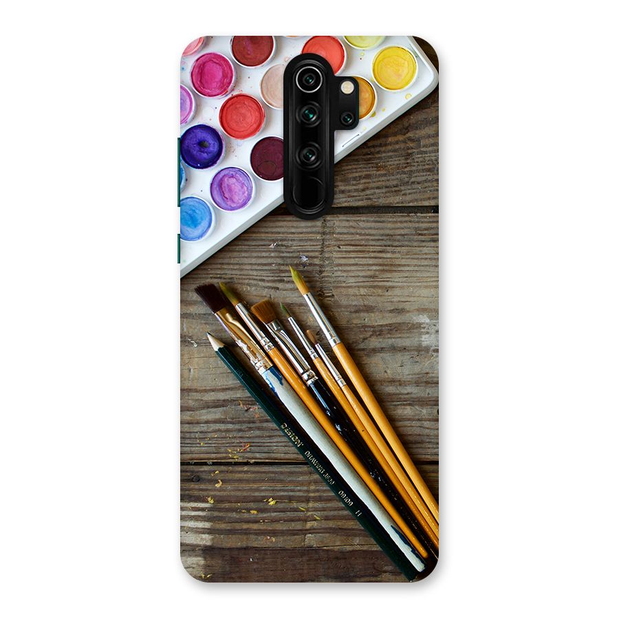 Color Palette and Brush Back Case for Redmi Note 8 Pro