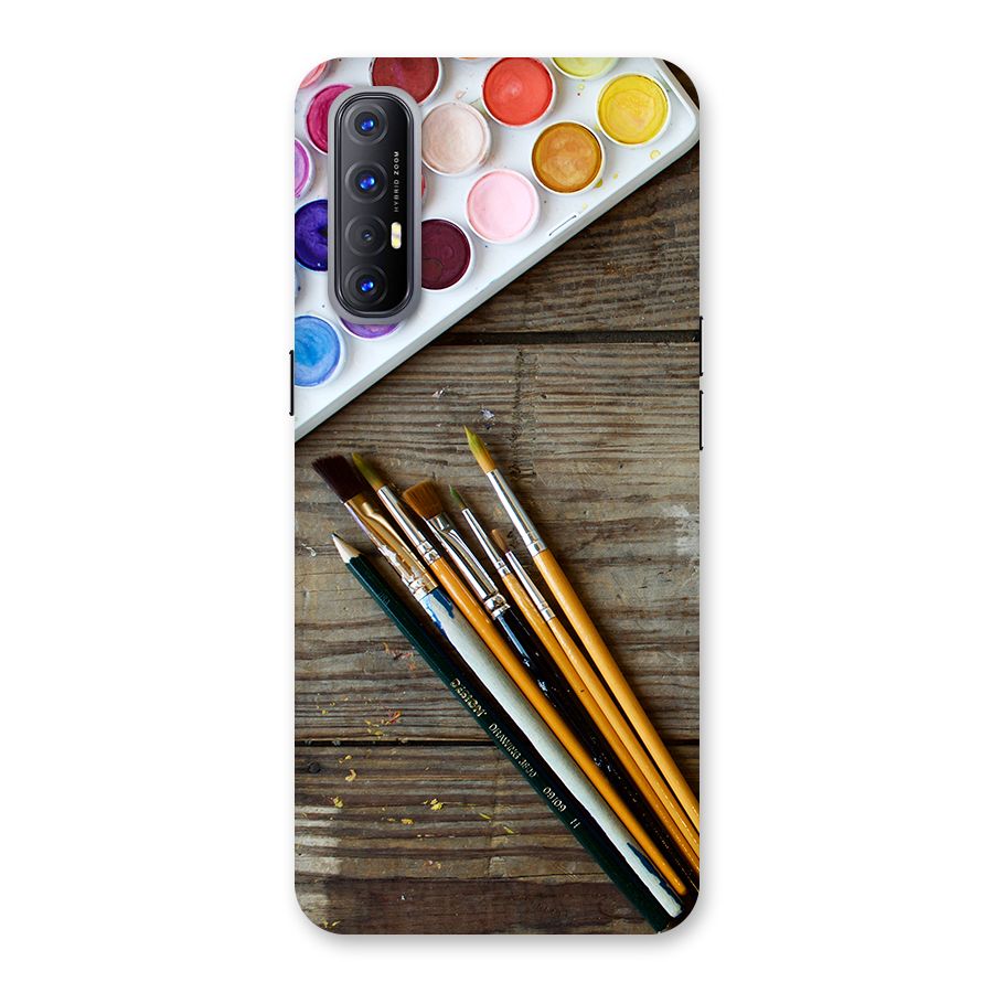 Color Palette and Brush Back Case for Reno3 Pro