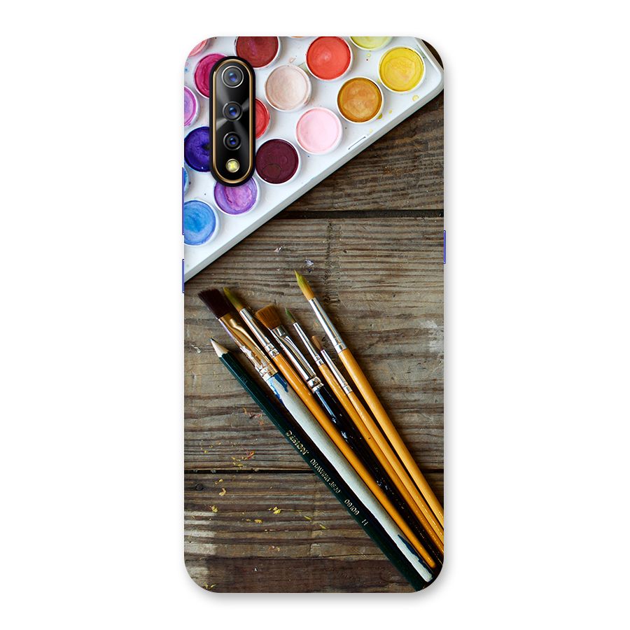 Color Palette and Brush Back Case for Vivo S1