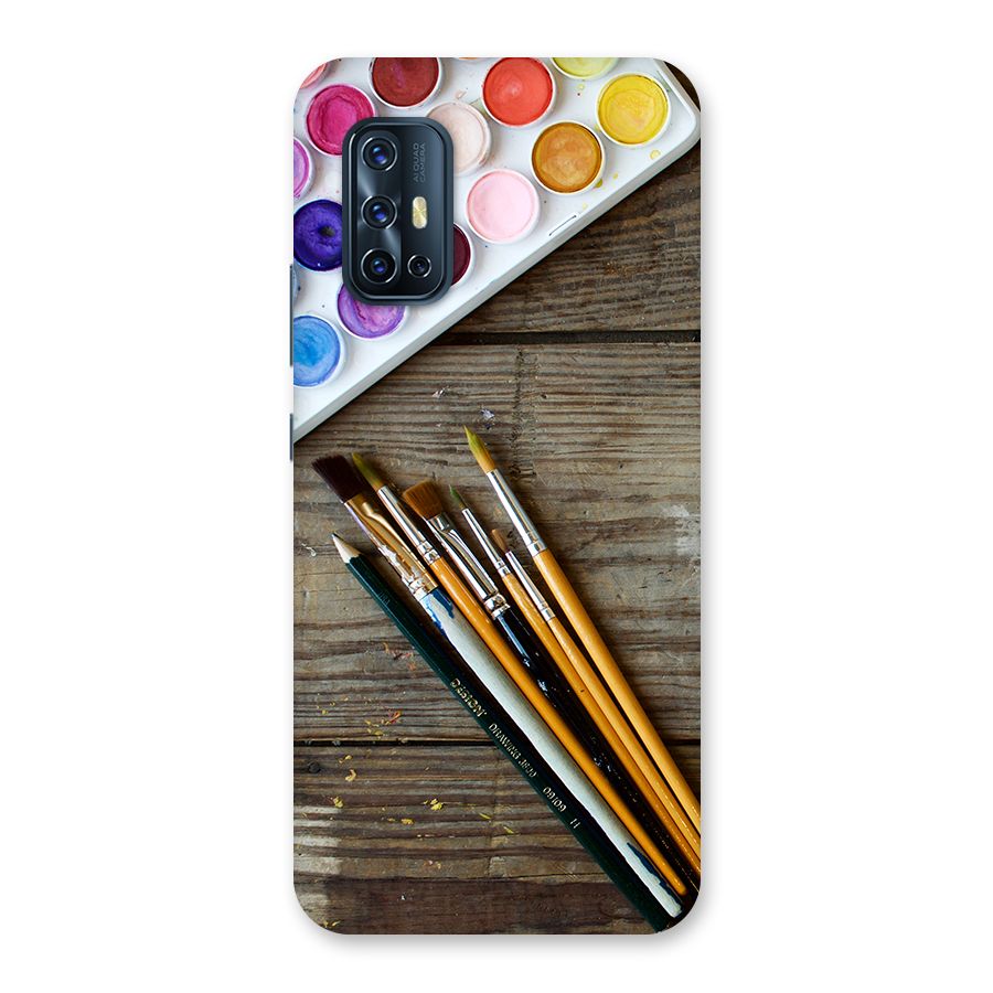 Color Palette and Brush Back Case for Vivo V17