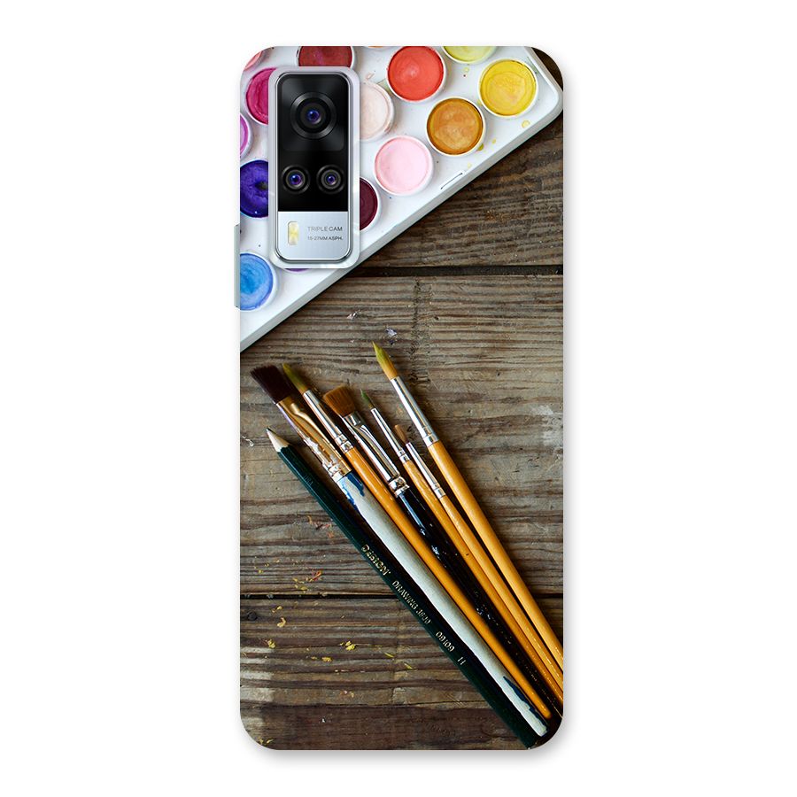 Color Palette and Brush Back Case for Vivo Y31