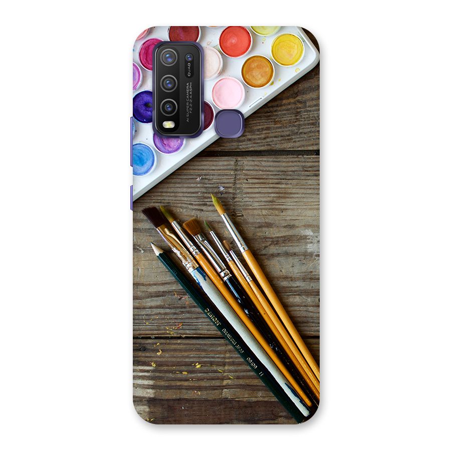 Color Palette and Brush Back Case for Vivo Y50