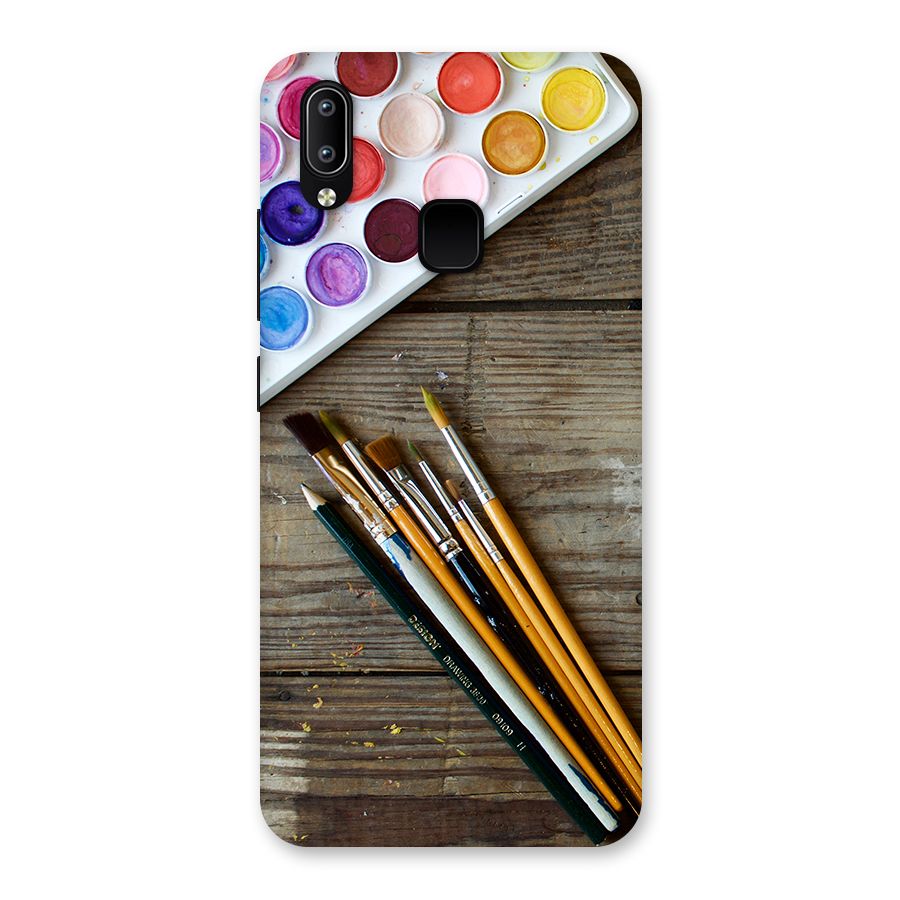 Color Palette and Brush Back Case for Vivo Y93
