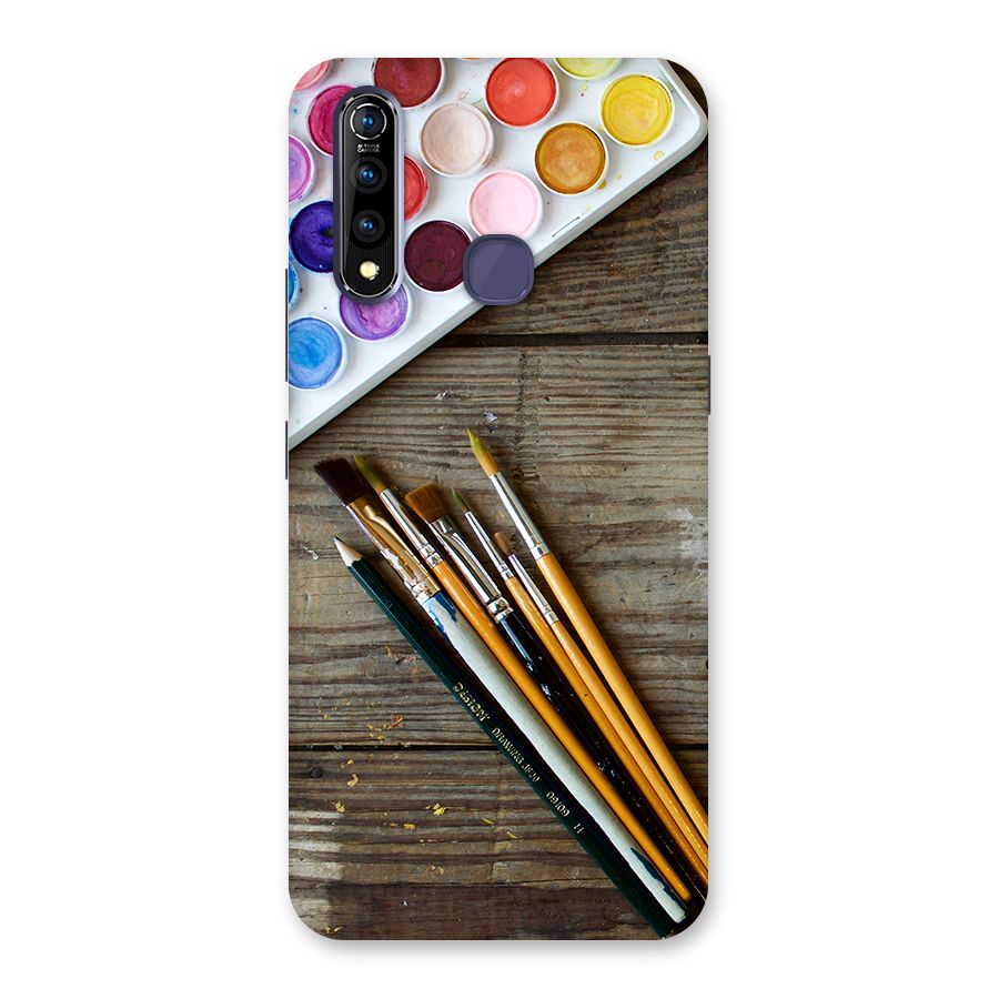 Color Palette and Brush Back Case for Vivo Z1 Pro