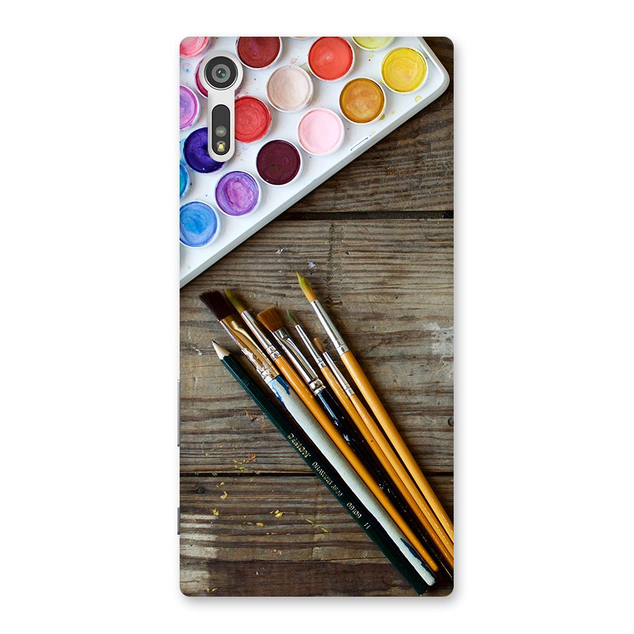 Color Palette and Brush Back Case for Xperia XZ