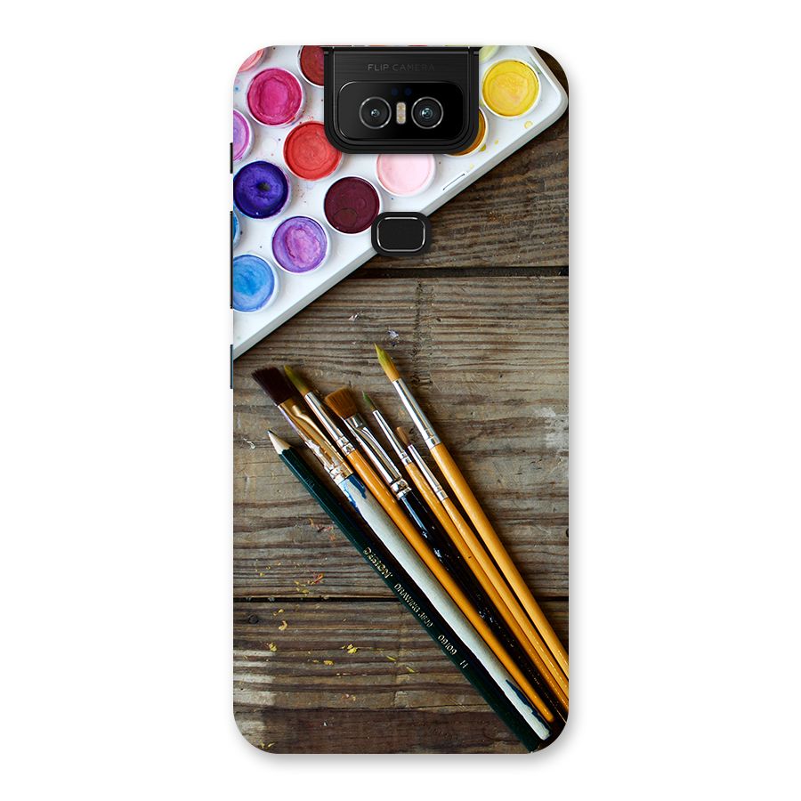 Color Palette and Brush Back Case for Zenfone 6z