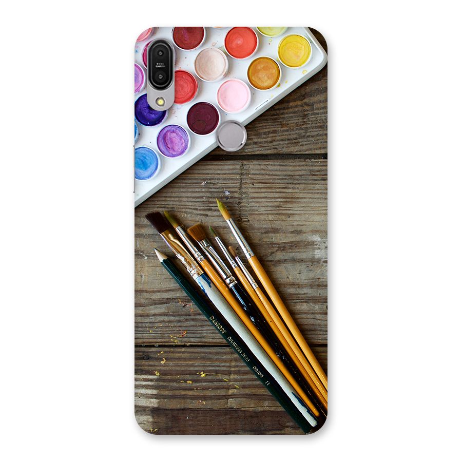 Color Palette and Brush Back Case for Zenfone Max Pro M1