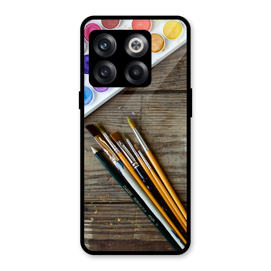 Color Palette and Brush Glass Back Case for OnePlus 10T