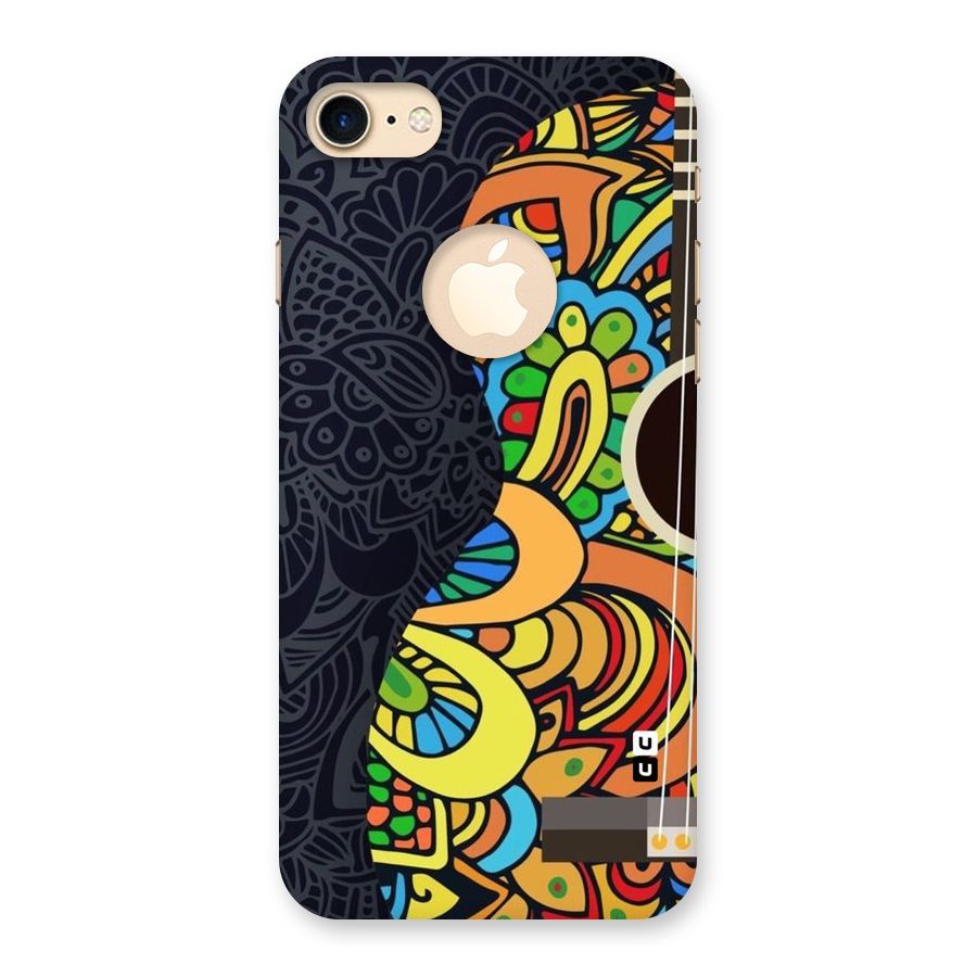 Colored Blocks Back Case for iPhone 7 Logo Cut