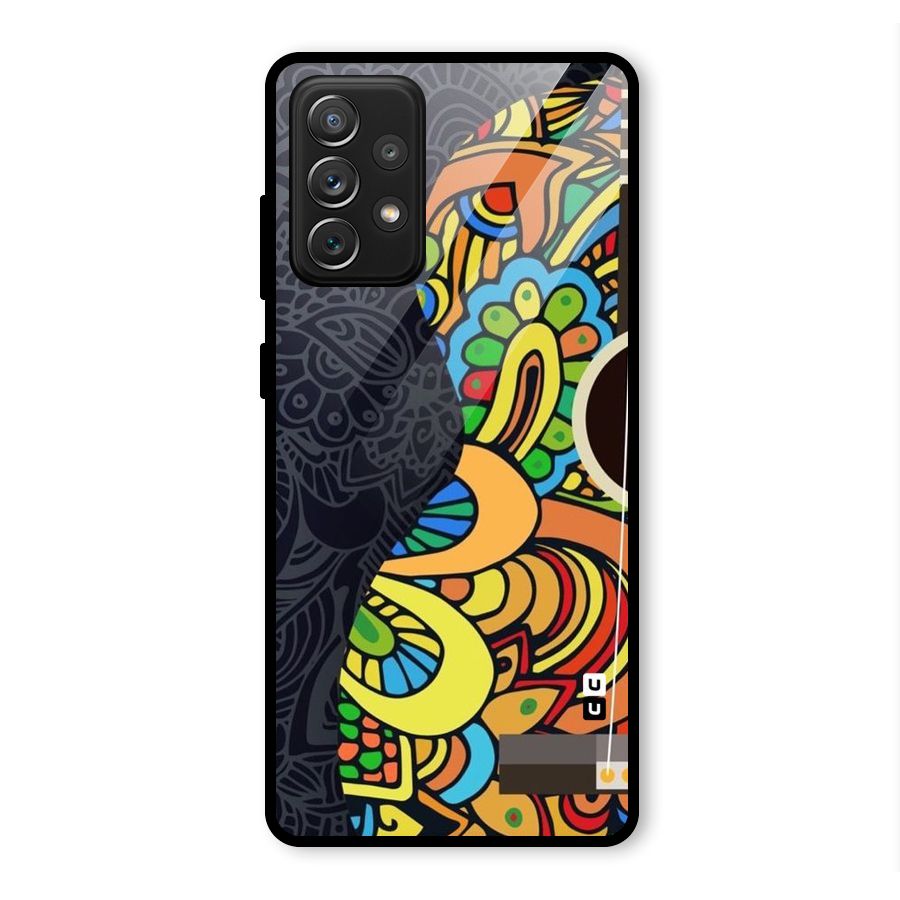 Colored Blocks Glass Back Case for Galaxy A72