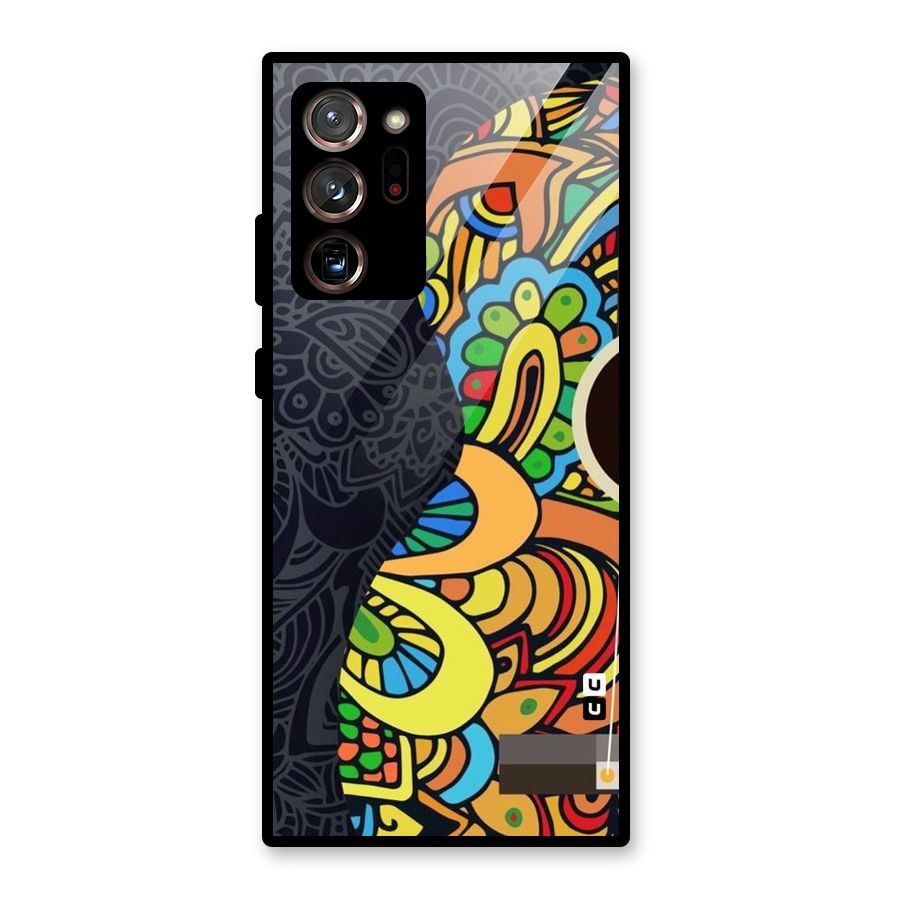 Colored Blocks Glass Back Case for Galaxy Note 20 Ultra