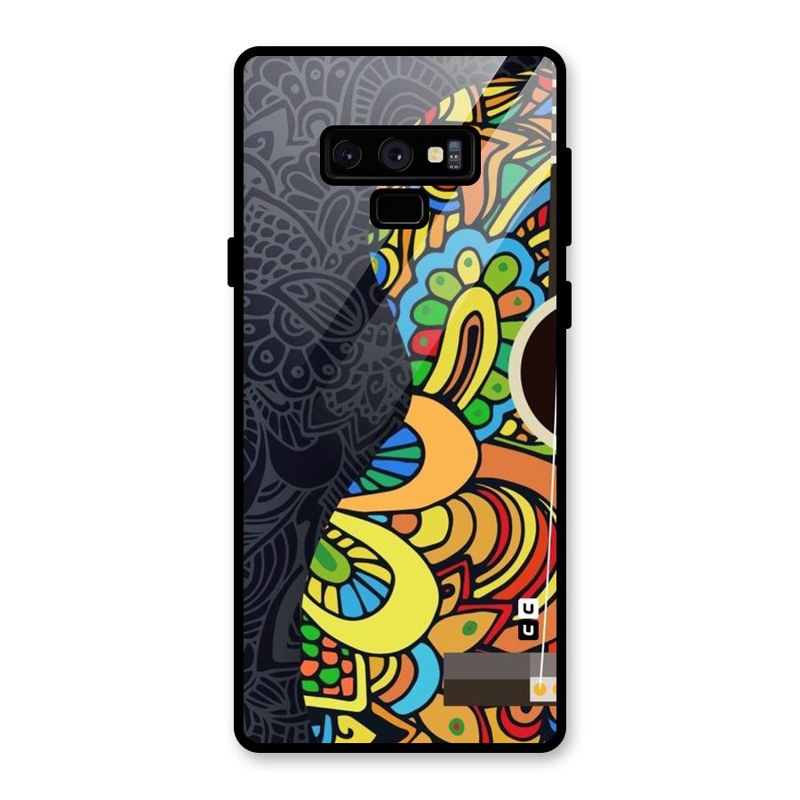 Colored Blocks Glass Back Case for Galaxy Note 9