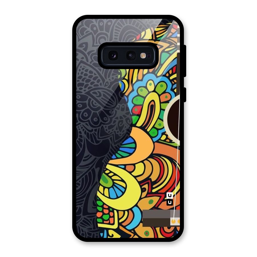 Colored Blocks Glass Back Case for Galaxy S10e