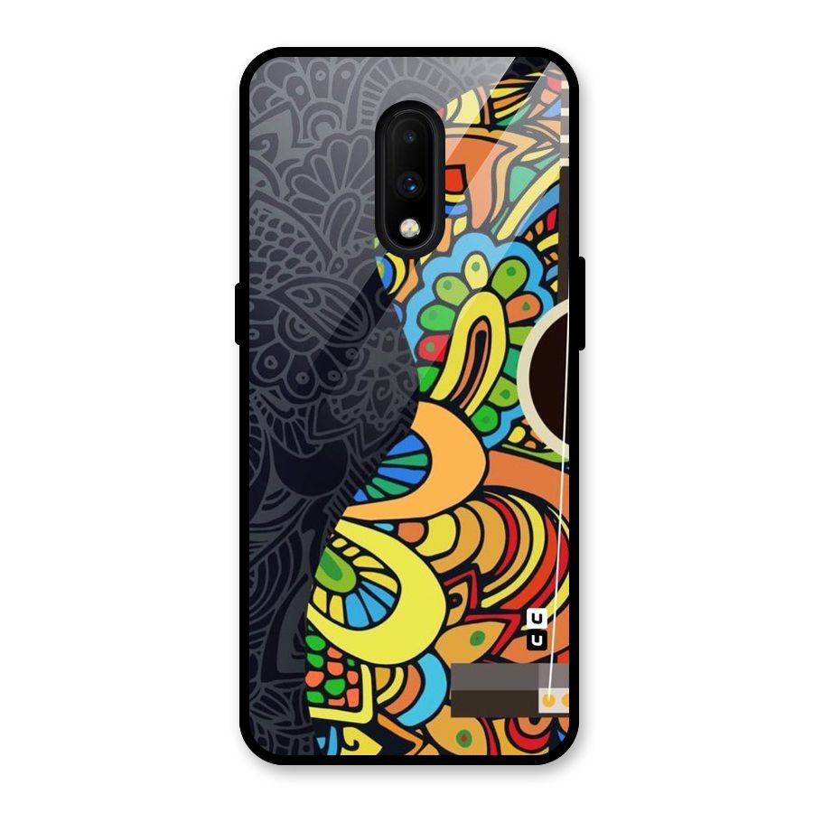 Colored Blocks Glass Back Case for OnePlus 7