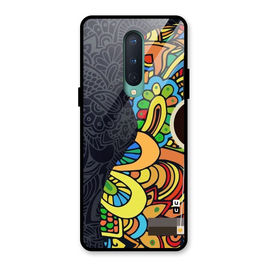 Colored Blocks Glass Back Case for OnePlus 8