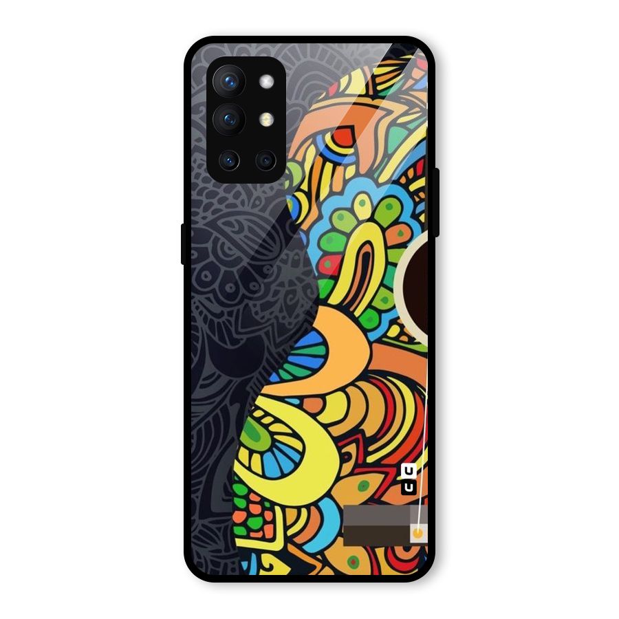 Colored Blocks Glass Back Case for OnePlus 9R