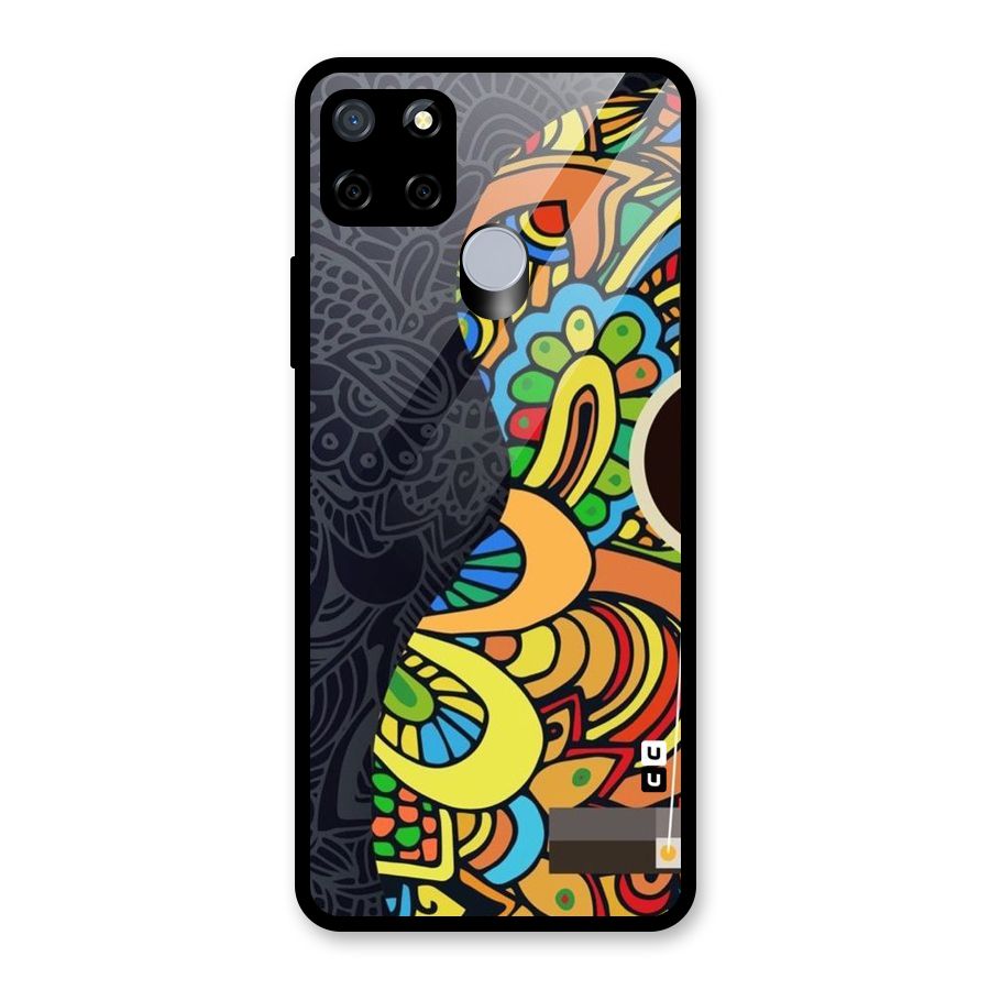Colored Blocks Glass Back Case for Realme C15