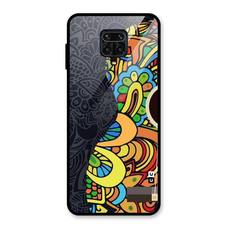 Colored Blocks Glass Back Case for Redmi Note 10 Lite