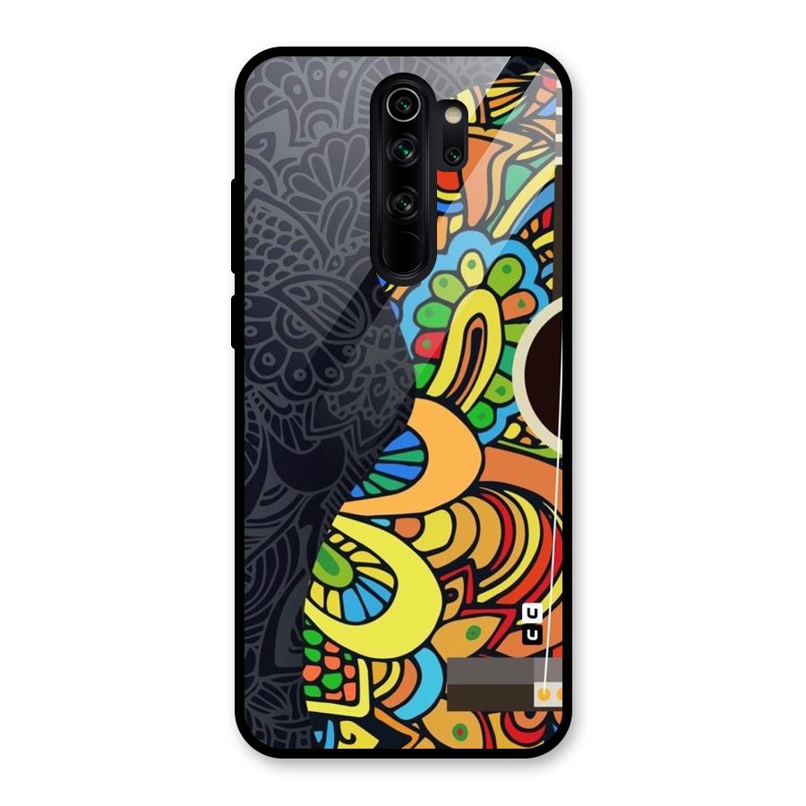 Colored Blocks Glass Back Case for Redmi Note 8 Pro