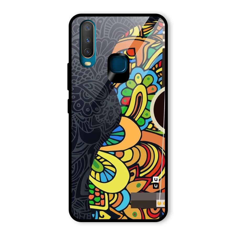 Colored Blocks Glass Back Case for Vivo Y15