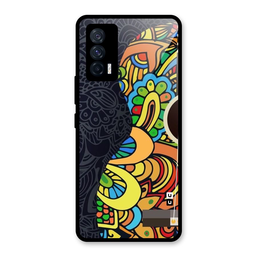 Colored Blocks Glass Back Case for Vivo iQOO 7 5G