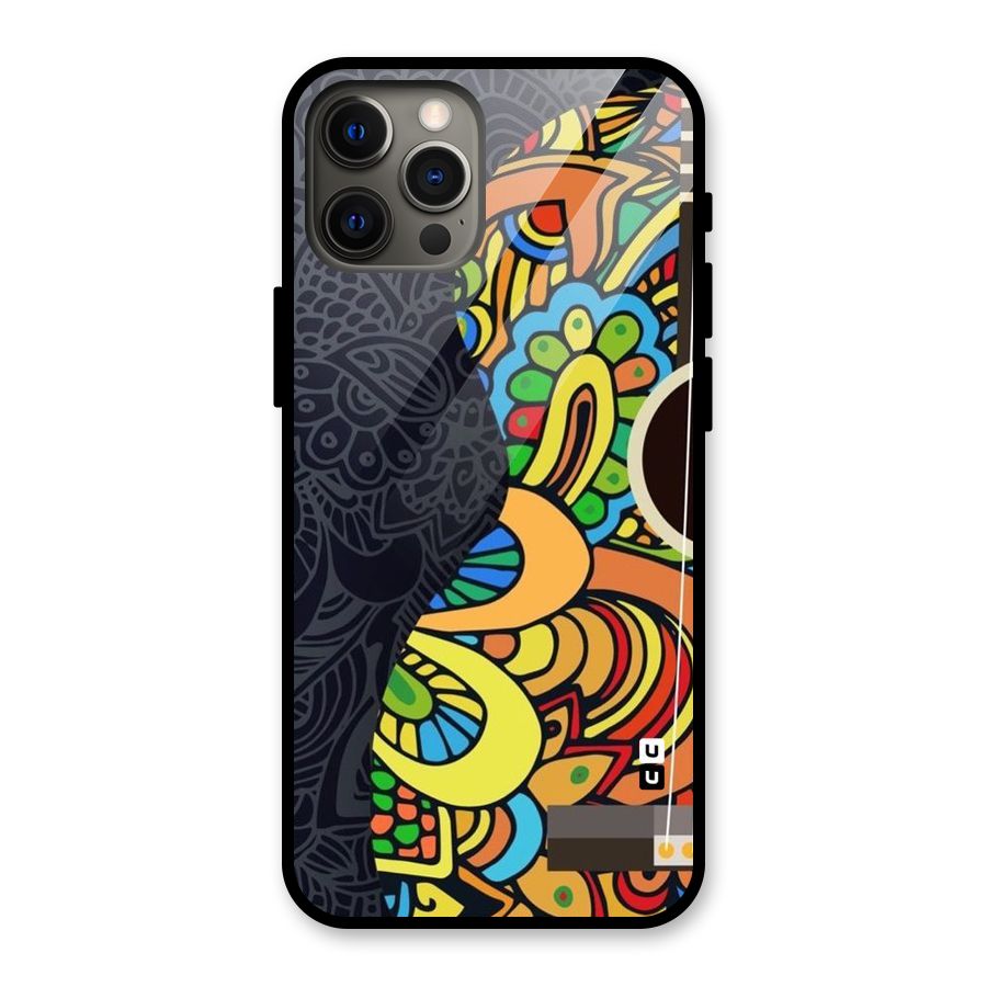 Colored Blocks Glass Back Case for iPhone 12 Pro Max