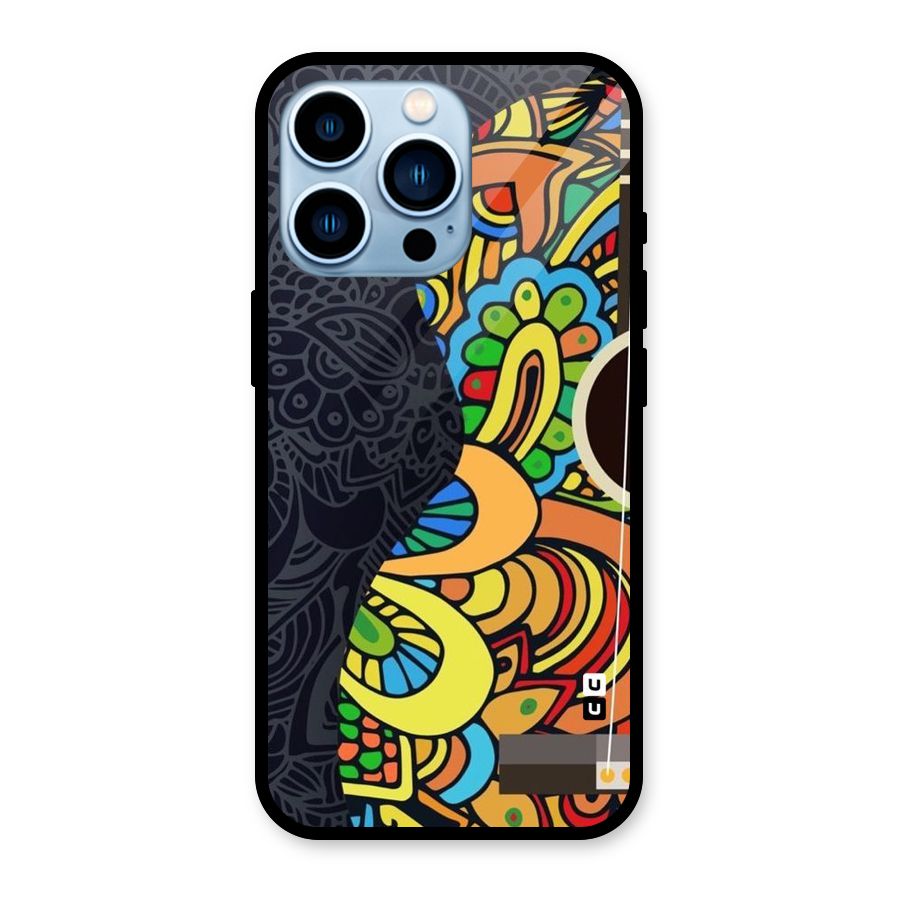 Colored Blocks Glass Back Case for iPhone 13 Pro
