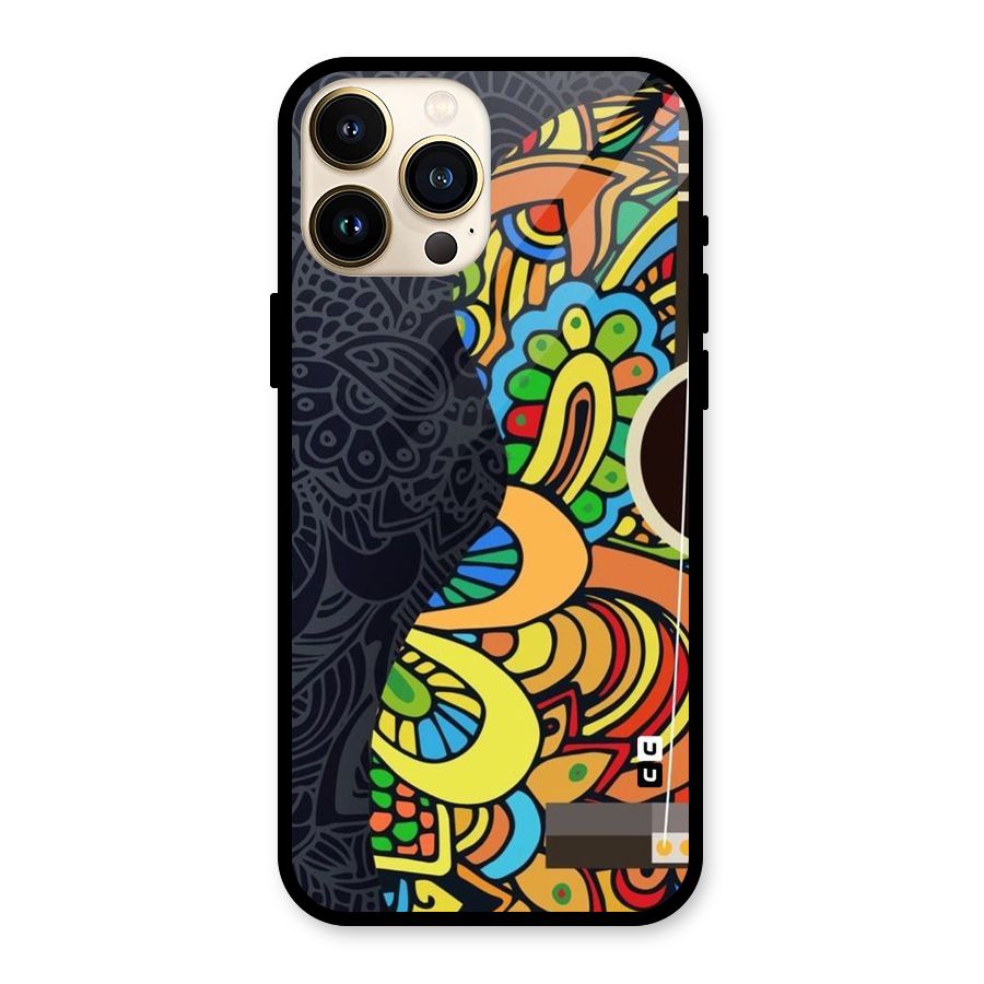 Colored Blocks Glass Back Case for iPhone 13 Pro Max