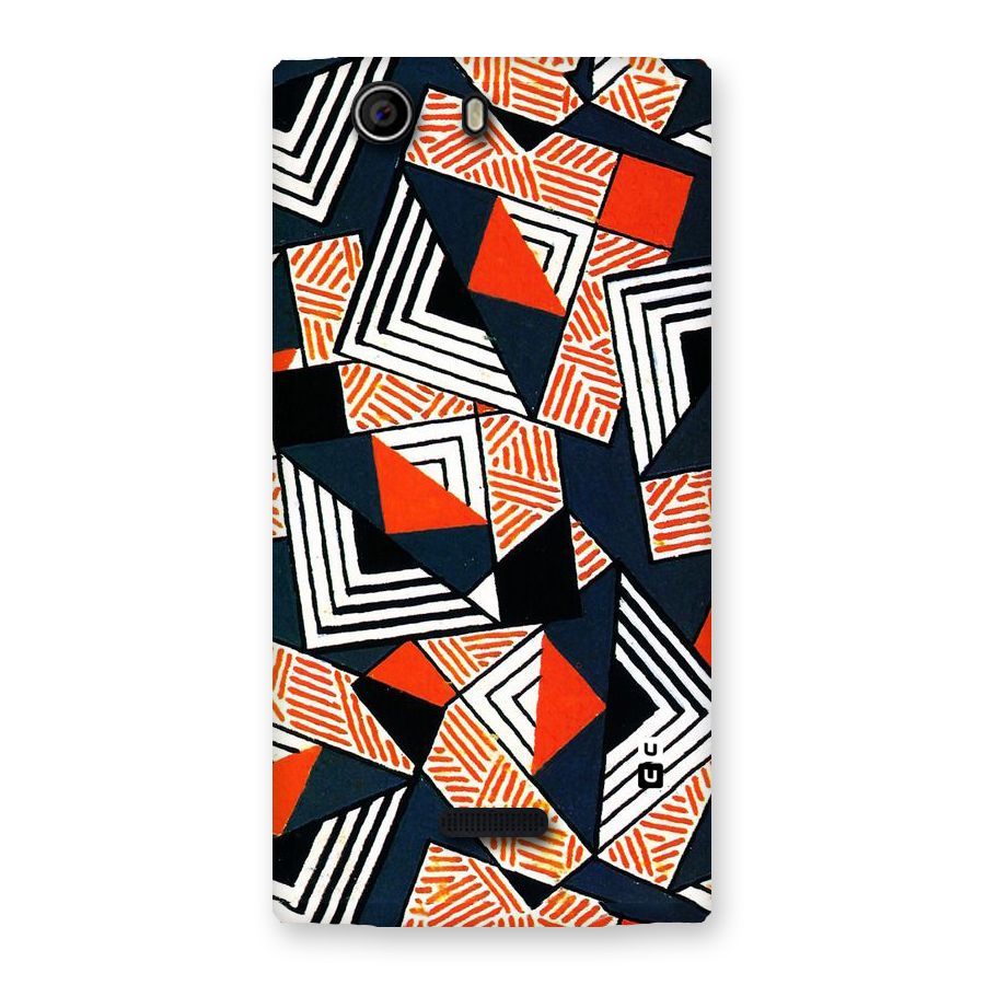 Colored Cuts Pattern Back Case for Canvas Nitro 2 E311