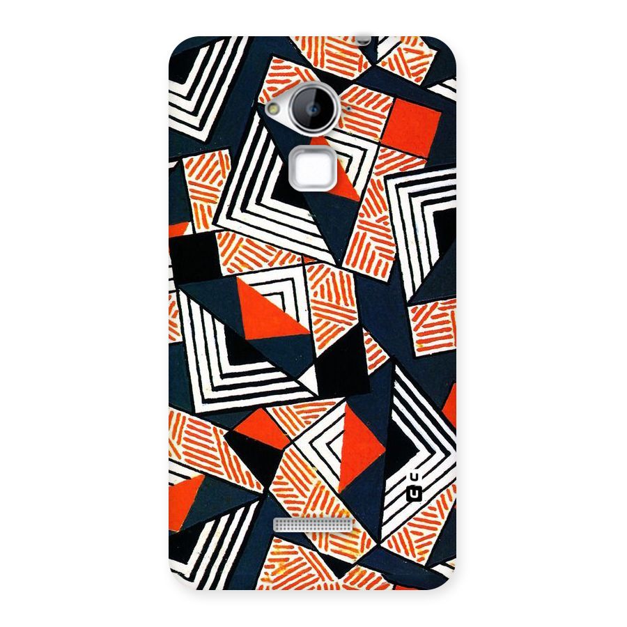 Colored Cuts Pattern Back Case for Coolpad Note 3